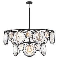 Nala Large Multi Tier Chandelier - Black - by Fredrick Ramond