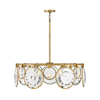 Nala Medium Convertible Drum Chandelier - Heritage Brass - by Fredrick Ramond