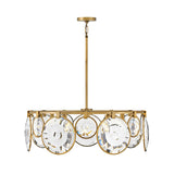 Nala Medium Convertible Drum Chandelier - Heritage Brass - by Fredrick Ramond
