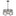 Nala Small Convertible Chandelier - Black - by Fredrick Ramond