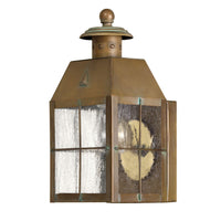 Nantucket Wall Mount Lantern - Aged Brass - by Hinkley