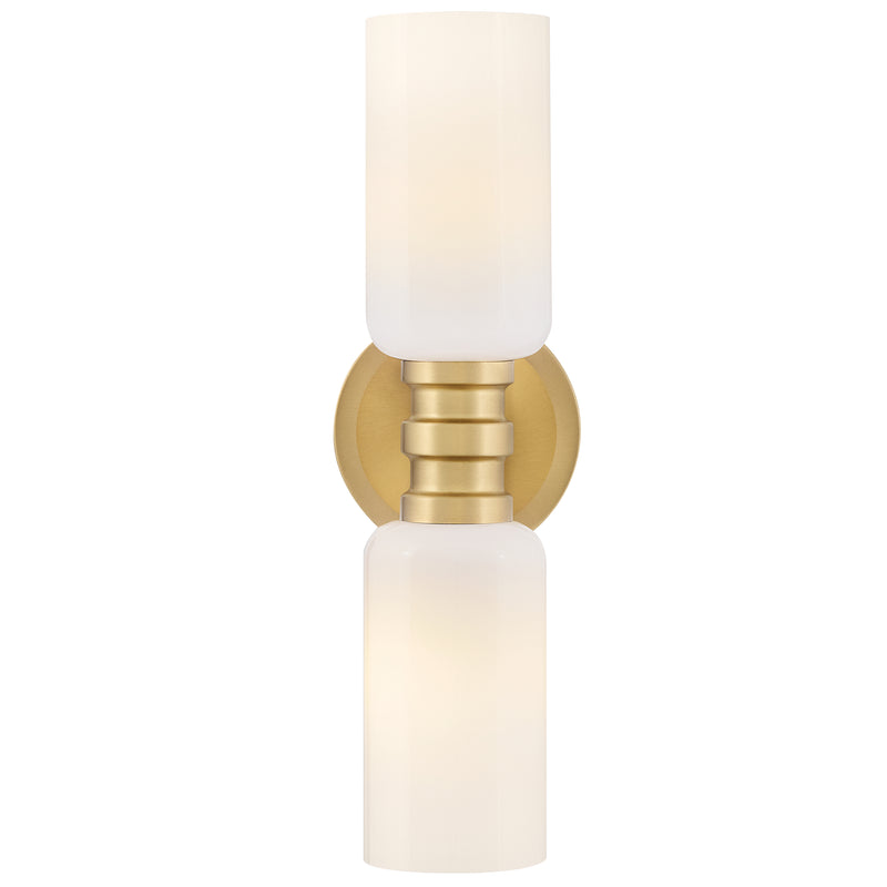Naomi Wall Sconce Lacquered Brass Cased Opal By Lark Living