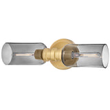 Naomi Wall Sconce Lacquered Brass Smoked By Lark Living - Side View3