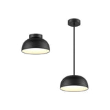 Napa Flush Mount and Pendant by Dals - 12 Inch, Black
