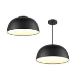 Napa Flush Mount and Pendant by Dals - 30 Inch, Black