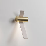 Nastro Wall Sconce By Tooy, Finish: Beige, Color: Brushedbrass