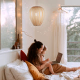 Natural Ballon Pendant Light by Traum in Bedroom