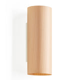 Natural Beech Matte White Metal Romanica Slim Wall Lamp by LZF