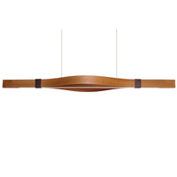 Natural Cherry Woodstraps Linear Suspension by LZF