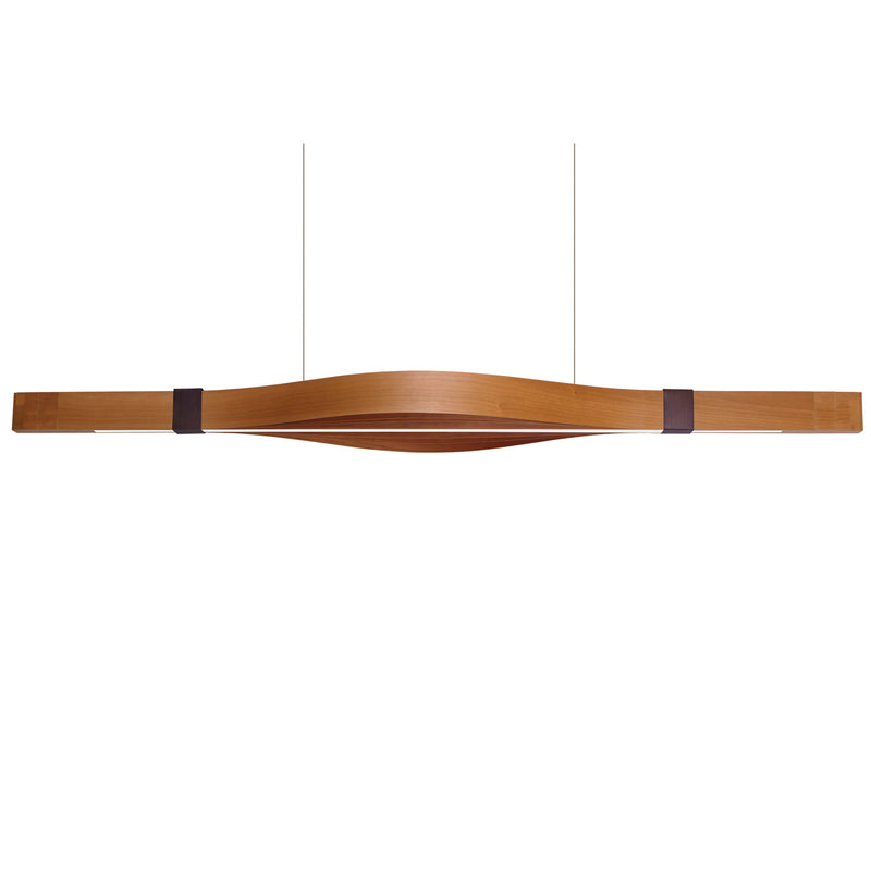 Natural Cherry Woodstraps Linear Suspension by LZF