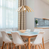 Natural Hexe Pendant Light by Traum in Dining Area