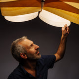 Natural Large Herz Multi-Light Chandelier by Traum