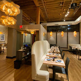 Natural Large Kokon Pendant Light by Traum in Restaurant