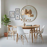 Natural Medium Herz Multi-Light Chandelier by Traum in Study Room