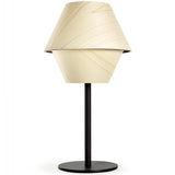 Natural White Black Metal Hotel Tall Table Lamp by LZF