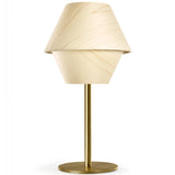 Natural White Gold Metal Hotel Tall Table Lamp by LZF