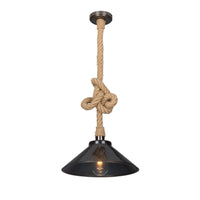 Naxos Rope Pendant - Antique Brass