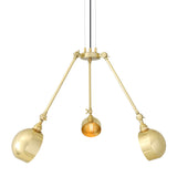 Neiva Quirky Chandelier - Polished Brass