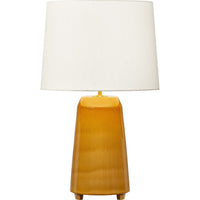 Nell Table Lamp — White Linen, Cracked Honey | Cracked Honey