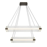 Neoness 8-Light Chandelier 34 Inch Weathered Brass Clear Glass by Eurofase
