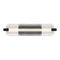 Neoness Outdoor Wall Sconce 25 Inch Matte Black Clear Glass by Eurofase
