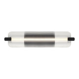 Neoness Outdoor Wall Sconce 25 Inch Matte Black Clear Glass by Eurofase