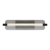 Neoness Outdoor Wall Sconce 25 Inch Matte Black Smoked Glass by Eurofase