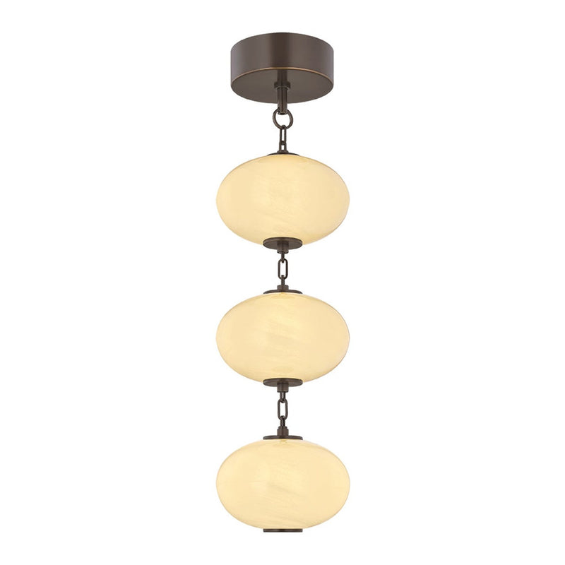 Nephele Pendant - 3 Light in Bronze by Corbett