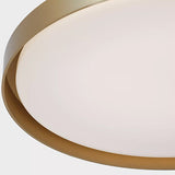 Nevado Flush Mount Satin Brass By Generation Lighting - Detailed View2