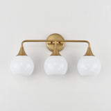 Neve Bath Vanity Light Natural Aged Brass by Maxim Lighting