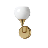 Neve Scone Wall Sconce Natural Aged Brass by Maxim Lighting