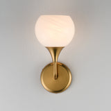 Neve Scone Wall Sconce Natural Aged Brass by Maxim Lighting