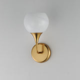 Neve Scone Wall Sconce Natural Aged Brass by Maxim Lighting