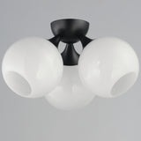 Neve Semi Flush Mount Black By Maxim Lighting -  Front View