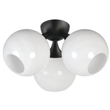 Neve Semi Flush Mount Black By Maxim Lighting