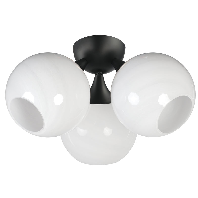 Neve Semi Flush Mount Black By Maxim Lighting