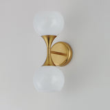 Neve Wall Sconce Natural Aged Brass by Maxim Lighting