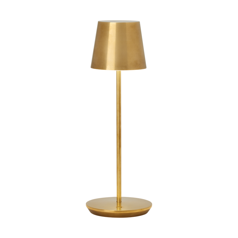 Nevis Accent Rechargeable Table Lamp Natural Brass By Visual Comfort Modern 