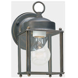 New Castle Outdoor Wall Lantern — 4.25 Inch, Antique Bronze