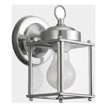 New Castle Outdoor Wall Lantern — 4.25 Inch, Antique Brushed Nickel