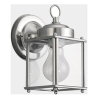New Castle Outdoor Wall Lantern — 4.25 Inch, Antique Brushed Nickel
