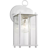 New Castle Outdoor Wall Lantern — 4.5 Inch, White