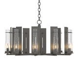 New Town 10 Arm Chandelier in Natural Iron by Hubbardton Forge