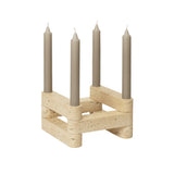 Newel Modular Candle Holder - Travertin by Ferm Living