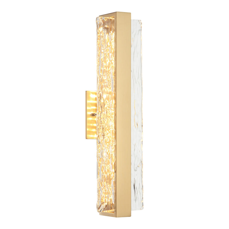 Niagara Bath and Vanity Light 18 Inch Aged Gold Brass