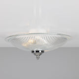 Nicosa Shallow Halophane Light - Polished Chrome