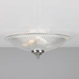 Nicosa Shallow Halophane Light - Satin Chrome