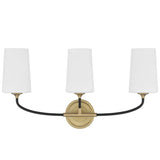 Niles 3 Light Sconce By Crystorama-Front View