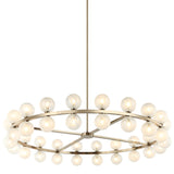 Nimbus Chandelier Medium Champange Gold By Matteo  Front View