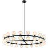 Nimbus Chandelier Medium Matte Black By Matteo